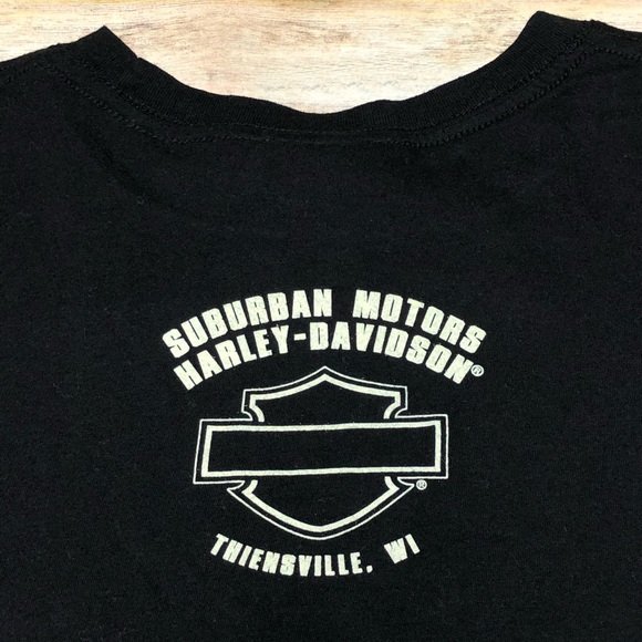 Harley-Davidson Skull Short Sleeve Tee Shirt - Picture 7 of 7